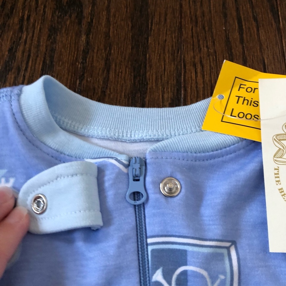 The Beaufort Bonnet Company Boys 6-12M Knox’s Night Night Footed Pajamas *NWT* - Picture 6 of 12
